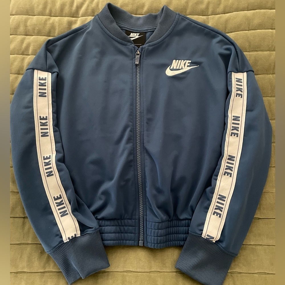 Kid’s Nike Track Jacket Size Medium, Blue - Picture 1 of 4